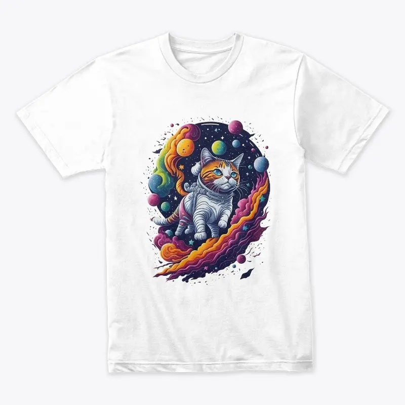 Astronaut Cat Colorful Design