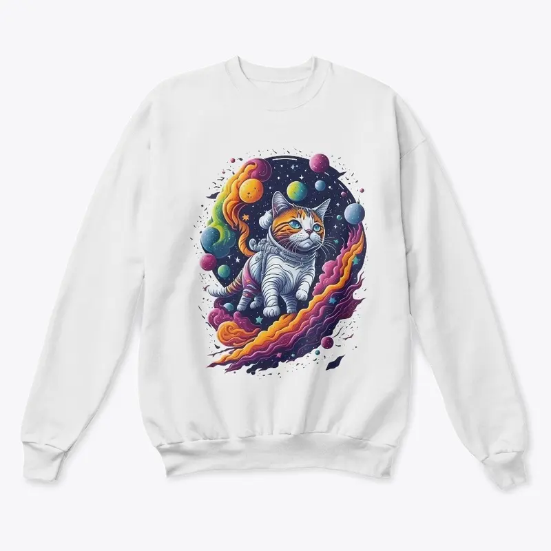 Astronaut Cat Colorful Design