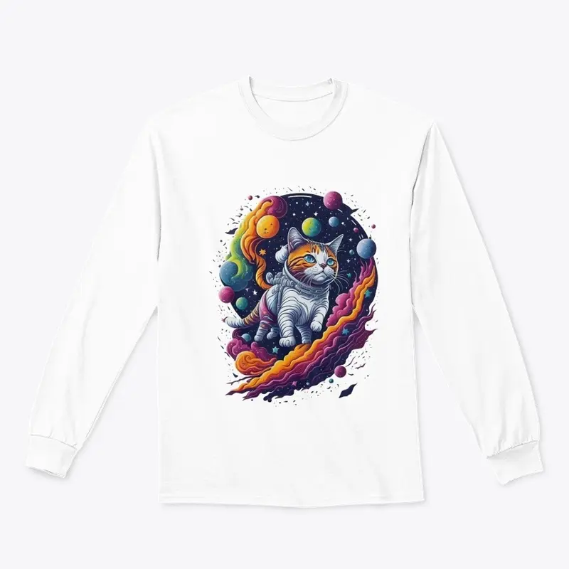 Astronaut Cat Colorful Design