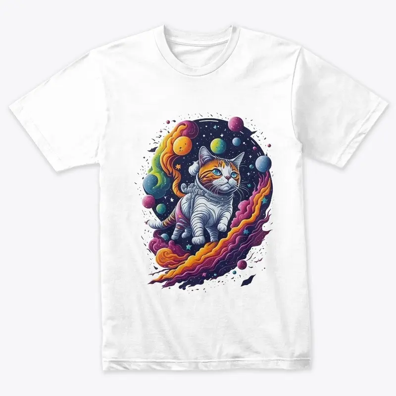 Astronaut Cat Colorful Design