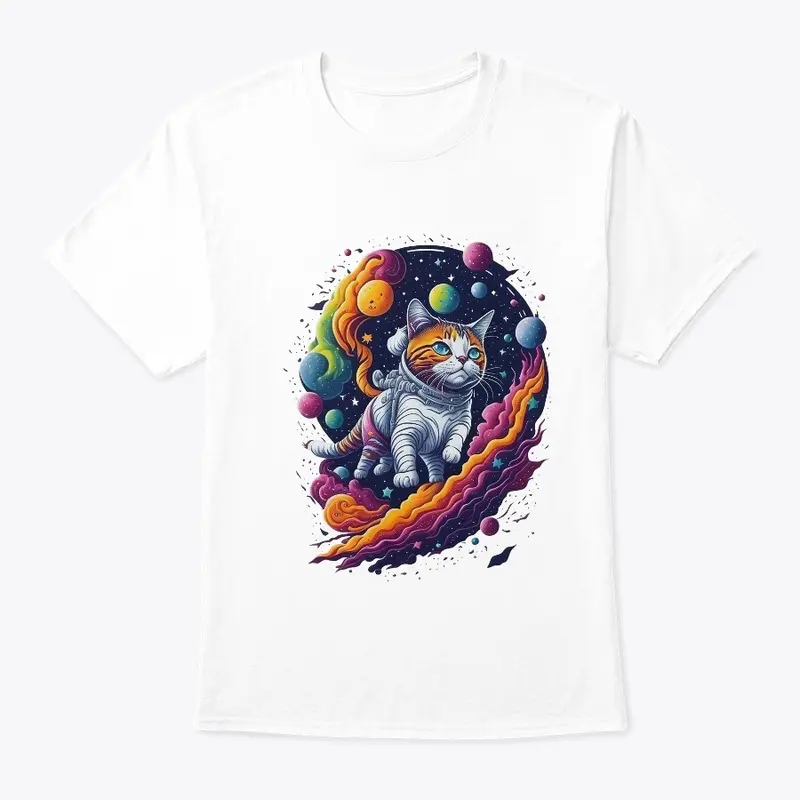 Astronaut Cat Colorful Design