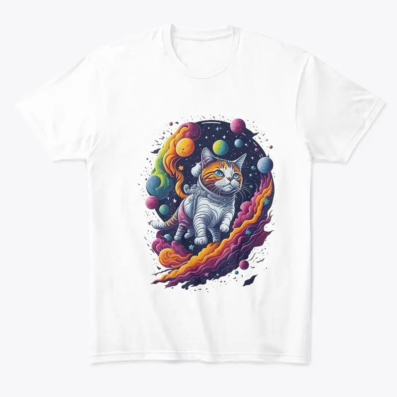 Astronaut Cat Colorful Design