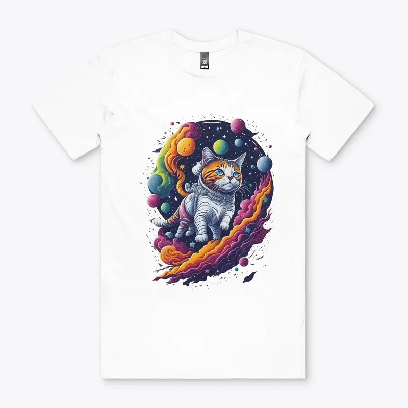 Astronaut Cat Colorful Design