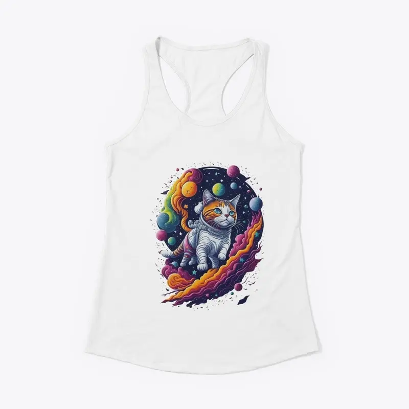 Astronaut Cat Colorful Design